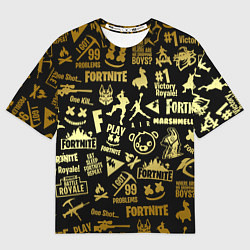 Футболка оверсайз женская FORTNITE, цвет: 3D-принт
