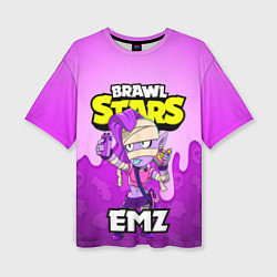 Женская футболка оверсайз BRAWL STARS EMZ