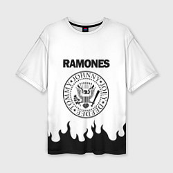 Женская футболка оверсайз RAMONES