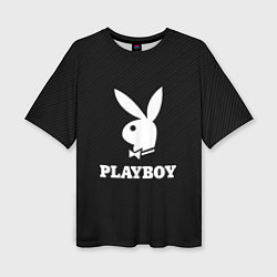 Футболка оверсайз женская PLAYBOY, цвет: 3D-принт