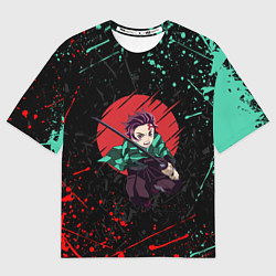 Футболка оверсайз женская KIMETSU NO YAIBA, цвет: 3D-принт