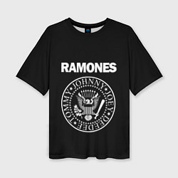 Футболка оверсайз женская RAMONES, цвет: 3D-принт