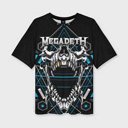 Женская футболка оверсайз Megadeth