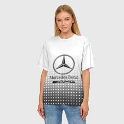 Футболка оверсайз женская Mercedes-Benz, цвет: 3D-принт — фото 2