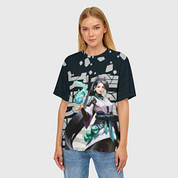 Футболка оверсайз женская Sage, цвет: 3D-принт — фото 2
