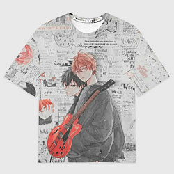 Женская футболка оверсайз Сато и Рицу