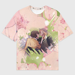 Футболка оверсайз женская Дазай и Чуя, цвет: 3D-принт