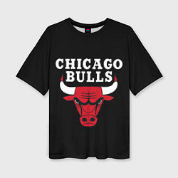 Футболка оверсайз женская CHICAGO BULLS, цвет: 3D-принт