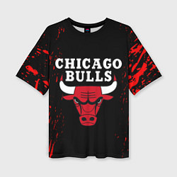 Футболка оверсайз женская CHICAGO BULLS, цвет: 3D-принт