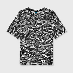 Футболка оверсайз женская Top Hip Hop, цвет: 3D-принт