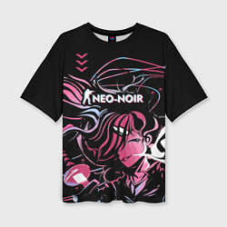 Женская футболка оверсайз Cs:go Neo-Noir cuberpunk Style киберпанк