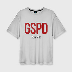 Женская футболка оверсайз GSPD rave