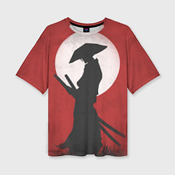 Женская футболка оверсайз Last samurai