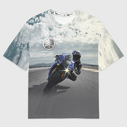 Футболка оверсайз женская Yamaha, цвет: 3D-принт