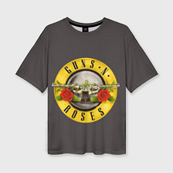 Женская футболка оверсайз Guns n Roses