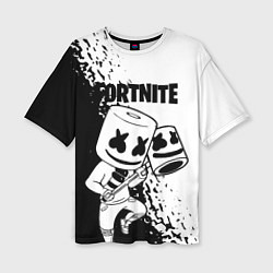 Футболка оверсайз женская FORTNITE MARSHMELLO, цвет: 3D-принт