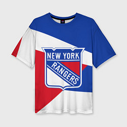 Женская футболка оверсайз Нью-Йорк Рейнджерс