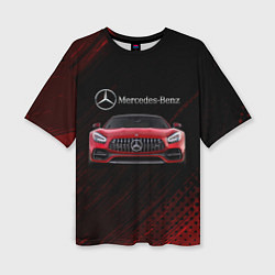 Женская футболка оверсайз Mercedes Benz AMG