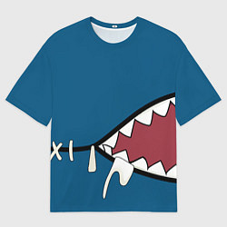 Футболка оверсайз женская Акула gawr gura, цвет: 3D-принт