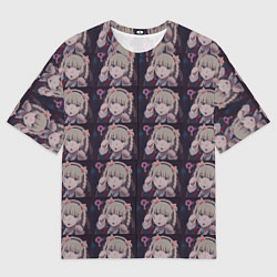 Женская футболка оверсайз Кирари Момобами Неко