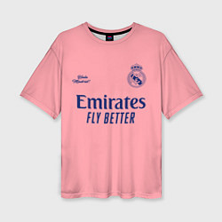 Футболка оверсайз женская REAL MADRID, выездная 2021, цвет: 3D-принт