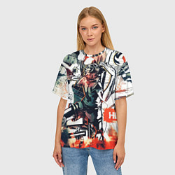 Футболка оверсайз женская Haikyu Haikyuu Haikuu, цвет: 3D-принт — фото 2