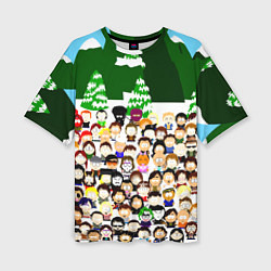 Женская футболка оверсайз Южный Парк South Park