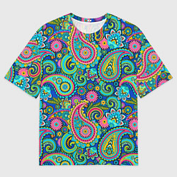 Футболка оверсайз женская Славянские Узоры, цвет: 3D-принт