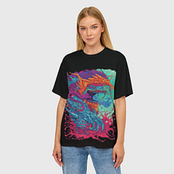 Футболка оверсайз женская Hyper beast art, цвет: 3D-принт — фото 2
