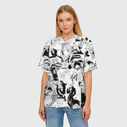 Футболка оверсайз женская Бан, цвет: 3D-принт — фото 2
