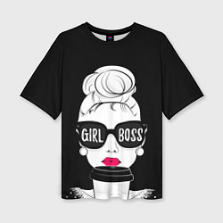 Женская футболка оверсайз Girl Boss