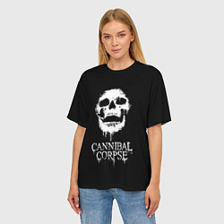 Футболка оверсайз женская Сannibal Сorpse $$$, цвет: 3D-принт — фото 2