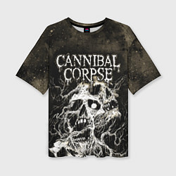 Женская футболка оверсайз Cannibal Corpse