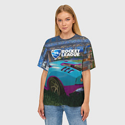 Футболка оверсайз женская Rocket League, цвет: 3D-принт — фото 2