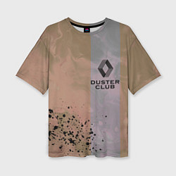 Женская футболка оверсайз Renault Duster Club Рено Дастер Клуб