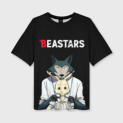 Женская футболка оверсайз Beastars Выдающиеся звери
