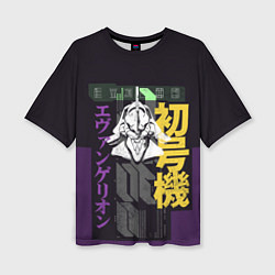 Женская футболка оверсайз Evangelion EVA 01