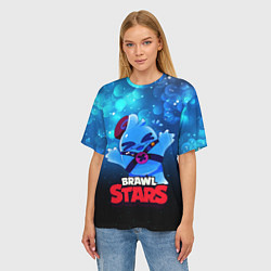 Футболка оверсайз женская Сквик Squeak Brawl Stars, цвет: 3D-принт — фото 2