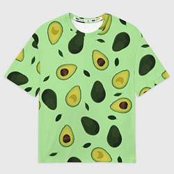 Футболка оверсайз женская Авокадо, цвет: 3D-принт
