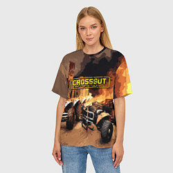 Футболка оверсайз женская Crossout Online, цвет: 3D-принт — фото 2