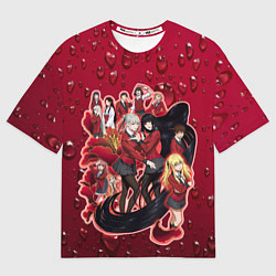 Женская футболка оверсайз Kakegurui