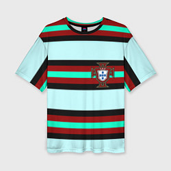 Футболка оверсайз женская Сборная Португалии, цвет: 3D-принт
