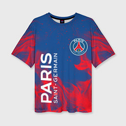 Женская футболка оверсайз ФК ПСЖ PARIS SAINT GERMAIN