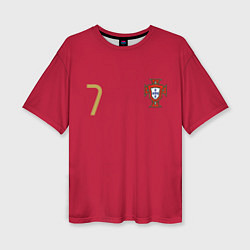 Женская футболка оверсайз Ronaldo 7