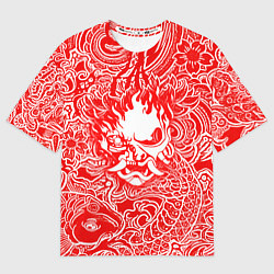 Футболка оверсайз женская Samurai, цвет: 3D-принт