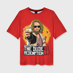 Женская футболка оверсайз The dude redemption