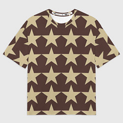 Женская футболка оверсайз Шампанские звёзды