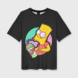 Женская футболка оверсайз Барт с содой