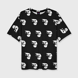 Футболка оверсайз женская Dark trollface, цвет: 3D-принт