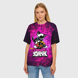 Футболка оверсайз женская Скид и Памп Skid and Pump, цвет: 3D-принт — фото 2